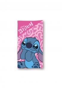 Полотенце детское Marvel Lilo & Stitch, 70x140 см, розовый
