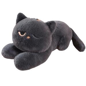 FANNIKEER Черный кот и серый кот плюшевые куклы высота 60см/90см/120см