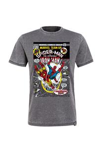 Футболка Marvel объединяется в дизайне неподвластном времени Re:Covered, цвет charcoal