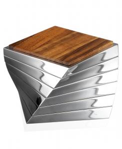 Набор из 6 подставок под стаканы Nambe Twist Nambé, серебро