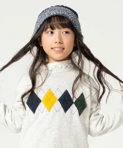 Вязаная шапка с косами Comme Ca Ism, цвет Navy