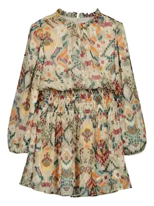 Платье с принтом Mayoral, коричневый