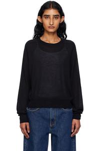 Свитер с круглым вырезом из кашемира Angus Loulou De Saison, черный