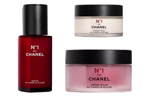 CHANEL Набор №1 Red Camellia три средства для ухода за кожей увлажняющий и восстанавливающий 30мл+15г+50г