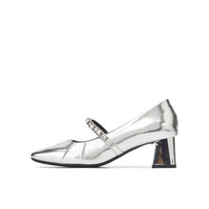 15 MINS Серебряные туфли Мэри Джейн, цвет Silver