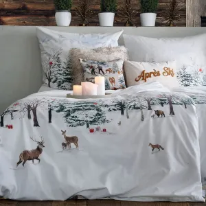 Декоративная подушка Apres Ski Apelt, Natur ,bronze + Schriftzug