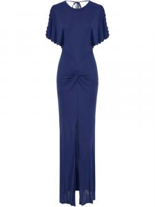 Платье Elisabetta Franchi с фестонами, синий