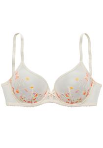 Бюстгальтер-футболка LASCANA, бежевый