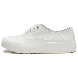 Женские низкие кеды для скейтбординга однотонные LE SAUNDA, экрю owl(6m)