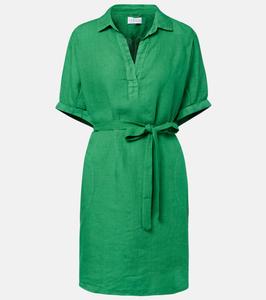 Стелла льняное мини-платье Velvet, Emerald