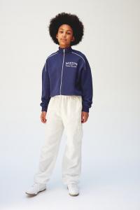 Брюки парашюты из смеси льна H&M, белый