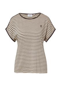 Рубашка comma casual identity, каштаново-коричневый/капучино