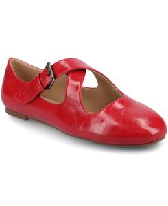 Женские балетки Ivanna Crisscross Mary Jane Journee Collection, Red