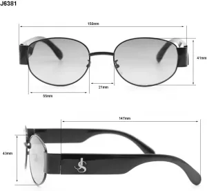 Женские солнцезащитные очки Jessica Simpson J5393: вневременная элегантность и винтажный стиль, овальная форма, Matte Black