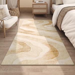 AOVOC Ковер 300х400 см для спальни/гостиной в стиле wabi-sabi, waterproof, Natural Wood Style