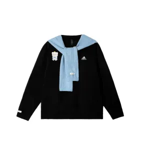 Adidas LABEL Свитшот Unisex Black Crew Neck Moderate