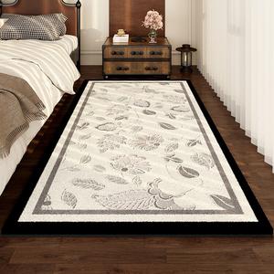 AOVOC Ковер 80х200 см для спальни/гостиной faux antique, утолщенный, с вышивкой, не скользящий