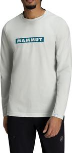 Футболка с длинными рукавами и принтом логотипа Mammut 1016-01030 silver Sage PRT2 QD, мужские AF, серебряный шалфей