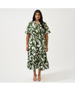 Женское эластичное платье миди Sandswept ESTELLE, Print