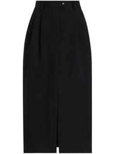 Dolce & Gabbana юбка миди со складками, черный