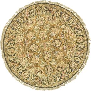 Ковер SAFAVIEH, 183 x 183 см, Old World Collection Gold / Green OW115D ручной работы традиционный восточный премиум шерстяной