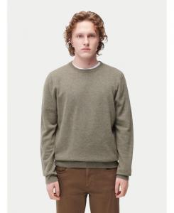 Мужской базовый кашемировый свитер с круглым вырезом Gobi Cashmere, Gray-vetiver