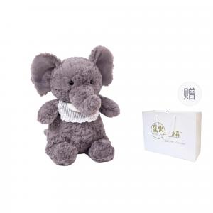 Детский сад, милый кролик, хрюшка в слюнявчике, медвежонок, лисенок, ягненок, слоненок, очаровательные плюшевые куклы высотой 40 см Firefly Forest, серый