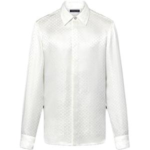 Рубашка Mini Monogram Silk Evening Shirt LOUIS VUITTON, белый