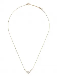 Золотое колье SBN313 с жемчугом и бриллиантами Mizuki, золотой