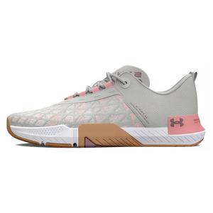 Under Armour TriBase Reign 5 'White Clay Pink Fizz' Женские — серо-белые, цвет Gray White