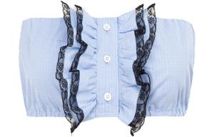 Топ женский Miu Miu без бретелек, синий