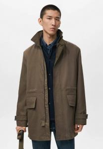 Пальто Mango Short coat, Olive