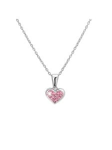 Lucardi Колье в форме сердца из серебра 925 пробы