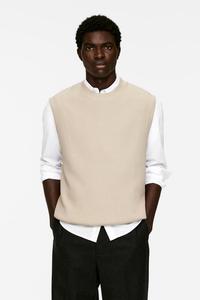 Хлопковый свитер Arket, бежевый