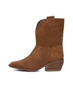 Элегантные замшевые ковбойские ботильоны Omoda, коричневый