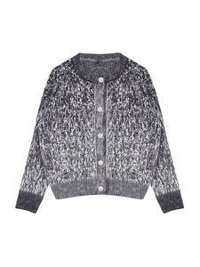 Вязаный кардиган Trendyol, Anthracite/Light grey