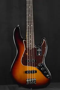 Бас-гитара Fender American Professional II Jazz Bass с грифом из розового дерева, 3-цветный сандберст