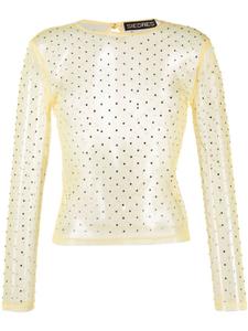 Siedres топ Desta с кристаллами, желтый