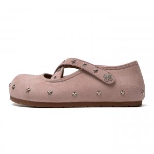 Mule Donkey Плоские туфли Mary Jane для женщин в цвете dirty pink