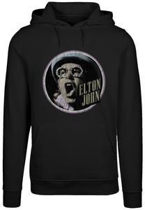 Свитер F4NT4STIC Hoodie Elton John Vintage Circle, черный
