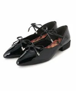 Туфли с острым носком и лентой Yosuke Usa, цвет Bl Enamel