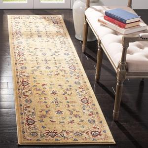 Ковер SAFAVIEH, 72 x 244 см, Rug Austin Collection AUS1610 Traditional Oriental Non-Shedding Stain Resistant Living Room Bedroom Runner, Beige/Cream