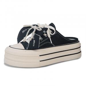 JINDUN Женские сандалии с закрытым носком, устойчивые к истиранию, резиновая подошва, черные