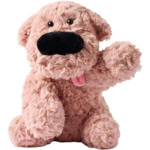 Соленая рыбка милый щенок кукла с 3D эффектом лица и высунутым языком, уютная плюшевая кукла высотой 25см JTOP, розовый