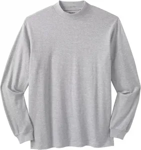 Футболка KingSize мужская Big & Tall с длинным рукавом и воротником-стойкой
