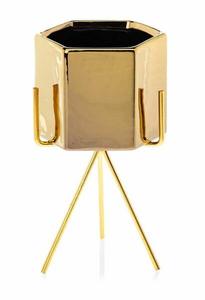 Цветочный горшок HOWHOMELY Sashi, 11x20x10 см, золотой