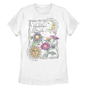 Футболка для юниоров с изображением солнца и луны, галактических цветов Fifth Sun, белый