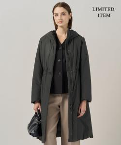 Длинное пуховое пальто с капюшоном ADS