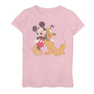 Классическая футболка с рисунком «Друзья» для девочек 7–16 лет Disney's Mickey Mouse & Pluto Disney