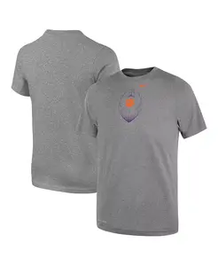 Детская серая футболка Clemson Tigers Legend Football Performance Nike